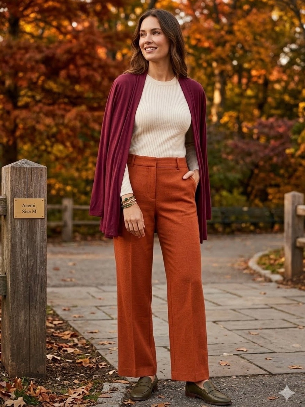 Cardigan Wine Colored Acemi